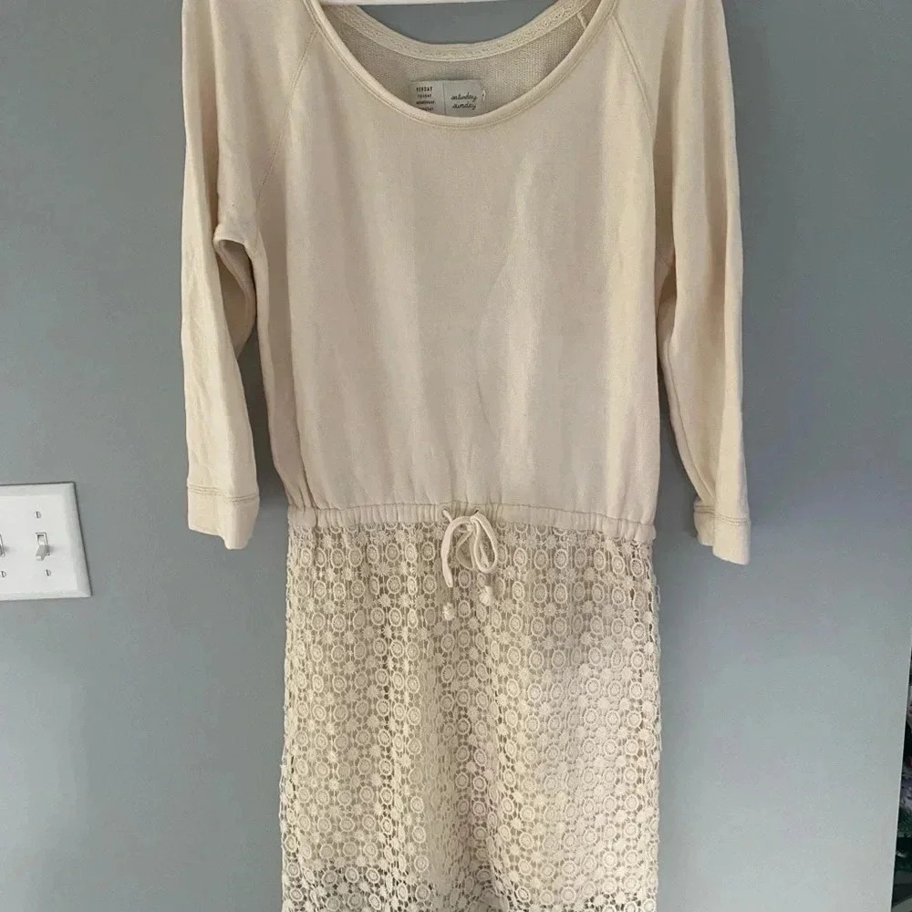 Anthropologie Saturday Sunday Tunic Ceridwen Lace Ivory Dress Medium